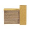 HARFINGTON 50pcs Micro Sander Paper 80 Grit 3.5x1.2 Inch Mini