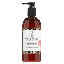 WildWash Nourishing Conditioner For Dogs 300ml - Shea Butter and Coconut to Hydrate Hair and Skin, Preventing Breakage, Detangles Long Hair- Natural, Sulphate and Paraben-Free for Sensitive Skin