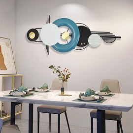 HAVFIFK Metal Wall Art,Modern Metal Wall Decor 3D Wall Sculptures Handmade Wall Hanging Wall Decor for Living Room/Dinning Room/Bedroom/Entryway/Hallways/Fireplaces