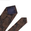 Men's Brown Chocolate Classic Skinny Silk Tie Luxury Dances Dating