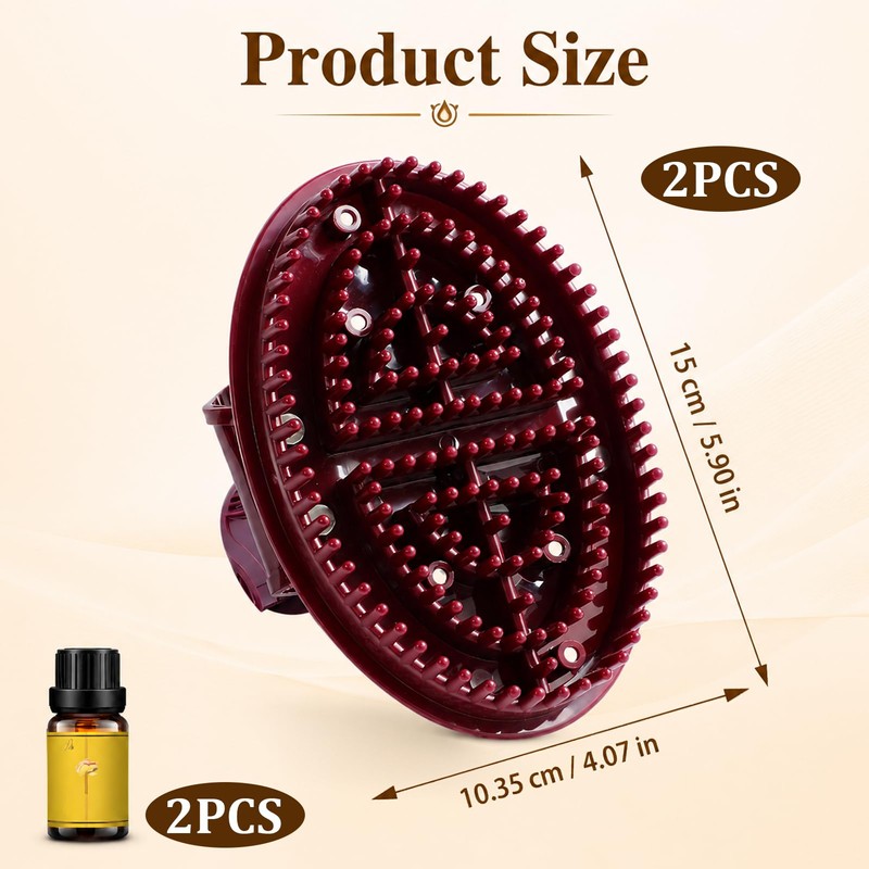Meridian Brush 2 Pcs with Massage Oil Set Full Body