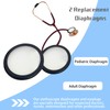 Stethoscope Bell Diaphragm Cover and Eartips Replacement Parts Compatible with