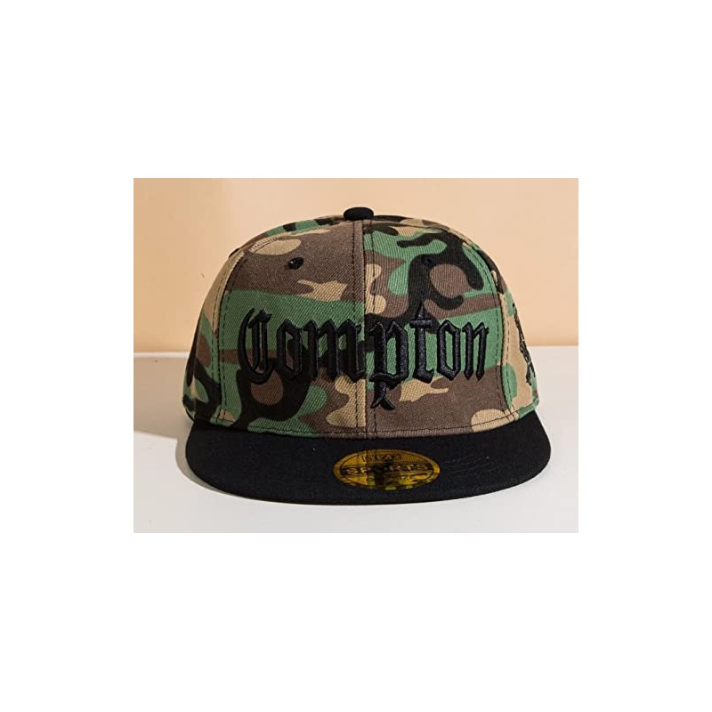 Sproutsy Men's Snapback Hip Hop Unisex Compton Flat Visor Straight