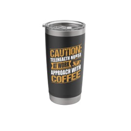 Funny Telehealth Nurse Coffee Nursing Women Stainless Steel Insulated Tumbler