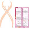 Calipadora de Relación Dorada de Cejas, Herramienta de Medida Simétrica,