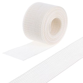Josojoou 4.37 Yards Fishbone Hem Tape for Sewing, 1.37 Inch Wide Fishbone Boning Lining for Chiffon Thin Fabrics, Polyester Frills Hem Sewing Guide for Beginners and Enthusiasts