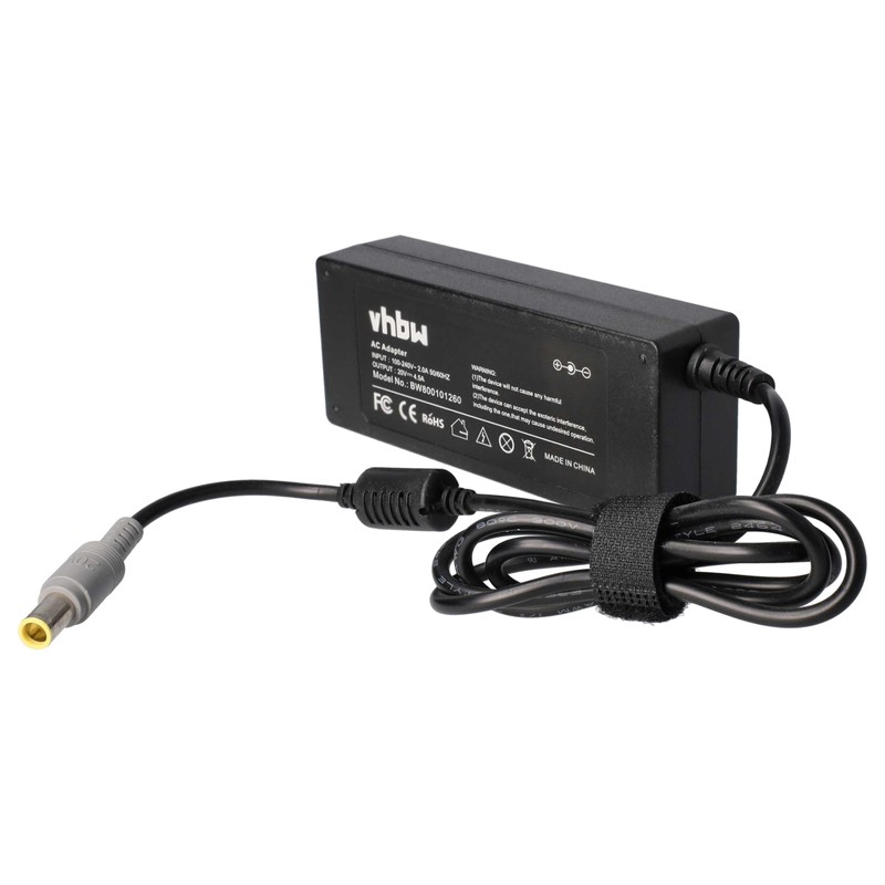 vhbw 90W Power Supply Compatible with IBM Lenovo ThinkPad SL410