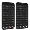DonYeco 2-Pack Hanging Jewelry Organizer 80-Pocket Dual-sided Jewelry Storage for