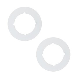 Rsoise Scar Plate for Door Knob Circle,Door Knob Reinforcement Plate White,Fits Under Existing Lock Set to Cover Up The Damaged Door(Set of 2 Door Knob Plates)