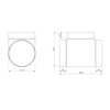Steinberg14 White Ø 125mm / 5inch Equal T-Piece PVC Connector
