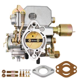 39 Pict-3 Carburetor For VW Beetles Super Beetles 1971-1979 Dual Port 1600cc Air Cooled Type 12V Engine Electric Choke Volkswagen Bug Bus Thing Karmann Ghia Sedan Kombi, SOLEX 39MM 113129031K