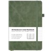College Ruled Notebook, A5 Hardcover Leather Notebook for Work, Lined