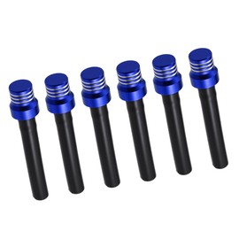 A ABSOPRO Gas Cap Vent Hose Aluminum Alloy Rubber Blue (Set of 6)