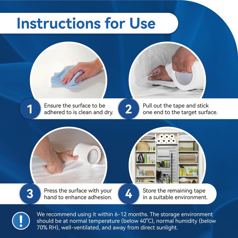 PURTERIA Vapor Barrier Tape with Release Liner, 9 Mil Easy-to-Use