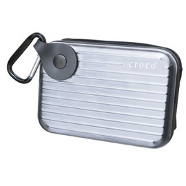 Croco CAS1593-CROCO-ALU-SIL Aluminium Tough Water Resistant and Shock Proof Case for Digital Camera - Silver