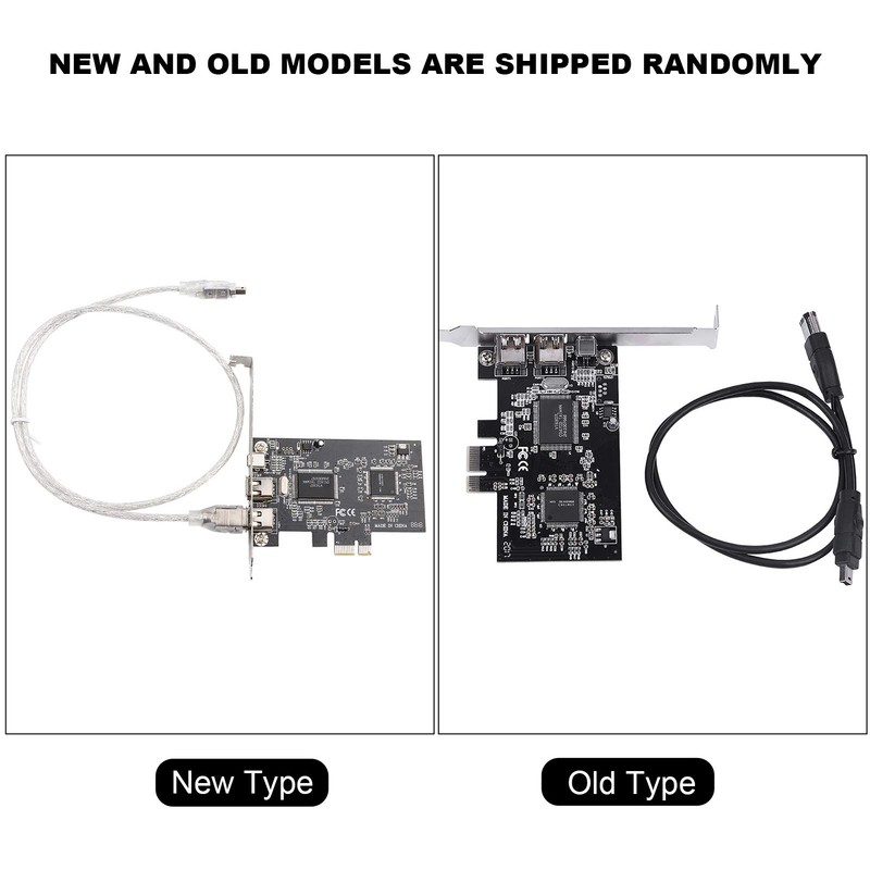 Yunir PCI-E Controller Card, 1-Lane PCI-E PCI Express FireWire 1394a