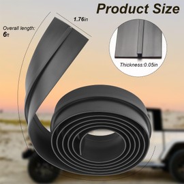 6ft (1.8m) Truck Rear Cover Double Seal - T-Groove Rubber Waterproofing Strip for RV/Marine/Camper/Aluminum Framed Doors (Model #4017020000)