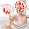 Shower Cap for Women Terry Lined Bath Cap Large Reusable