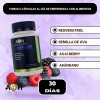Suplemento Resveratrol A4H Acai Arándano Semilla Uva Sin Sabor 60