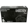 AMBIDERM Guantes de Látex Plus Descartables Color Negro sin Polvo