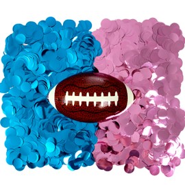 Gender Reveal Football | Blue and Pink Confetti Kit | Gender Reveal Party Supplies | Ultimate Party Supplies