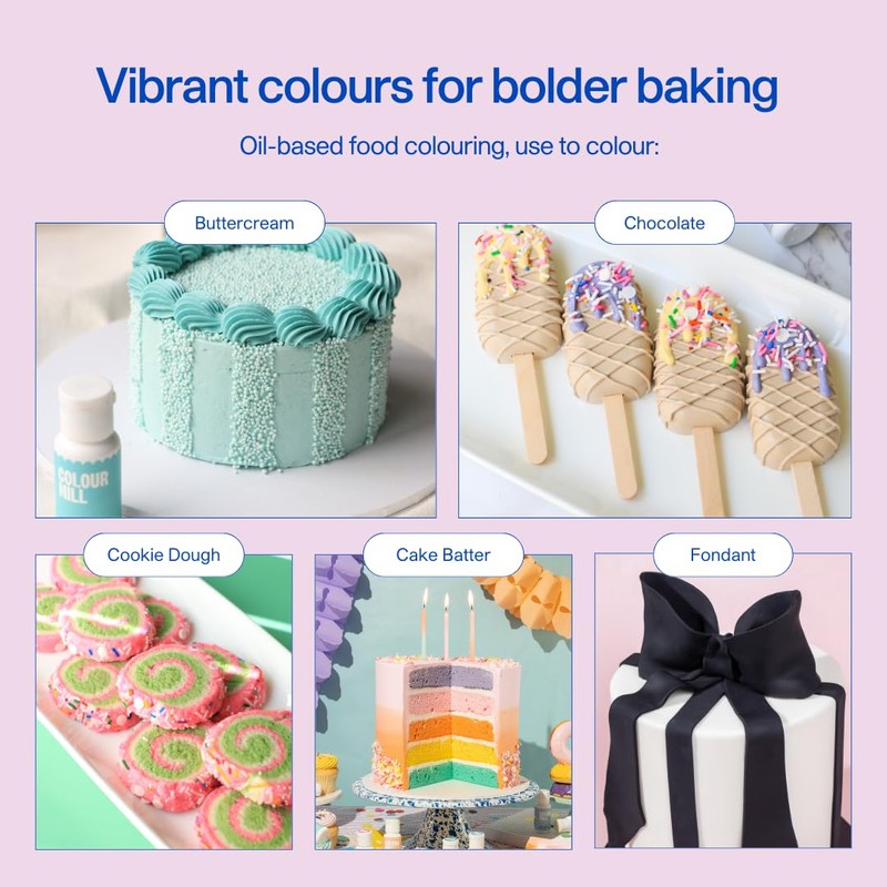 Colour Mill Oil-Based Food Coloring, 20 Milliliters Concrete