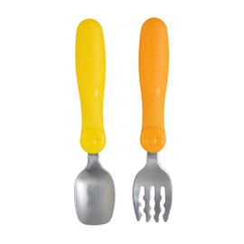 LEC Anpanman Spoon & Fork (Stainless Steel) Made in Japan, From 1 Year Old