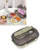 Portable Kids 304 Stainless Steel Lunch Box 1.3L Four Compartment
