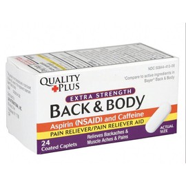Quality Plus (3 Bottles ) Of Quality Plus Extra Strength Back & Body, 24-ct. Bottle