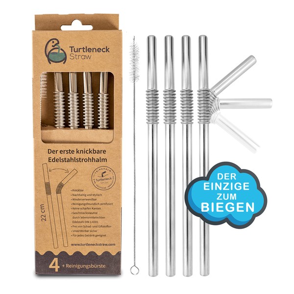 HalmBrüder | The Only Bendable Stainless Steel Straw | Hygienic