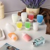 RAMFIYN 6 Pack Silicone Condiment Squeeze Bottles Small Salad Dressing