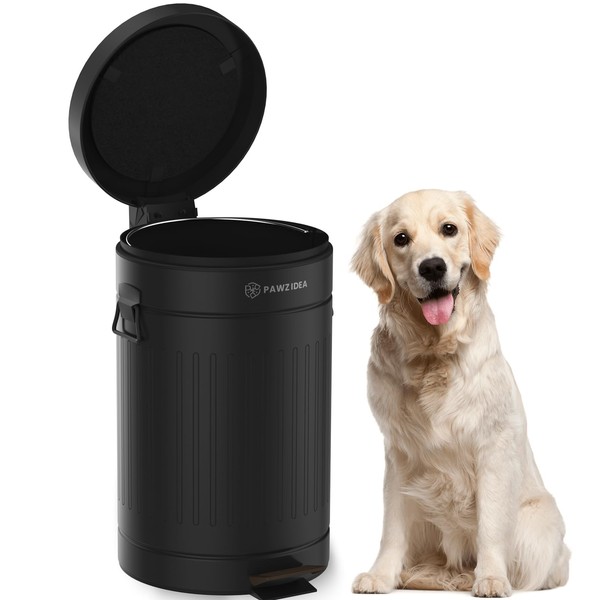 PAWZIDEA Dog Poop Trash Can Outside Odor Control, 3.1 Gallon