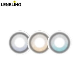 LENBLING Pureble Big/Original/Small Color Lenses (One Day/10pcs), Size(G.DIA)#$%Color#$%Power:13.4mm-Ash Brown--4.25