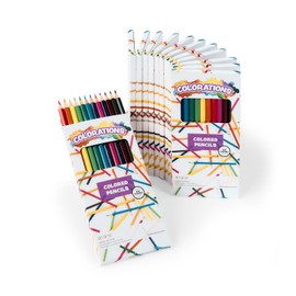 Colorations Colored Pencils - 12 Packs, 12 Colors Each, Set of 144 Total - Bulk School Supplies, Individual Boxes for Kids, Party Favors
