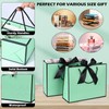 Yieseang Gift Bags for Presents,Luxury Green Present Bags Ribbon Bow
