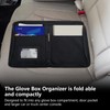 Car Document Holder, Glove Box Organiser with Full-Seal Zipper Pouch