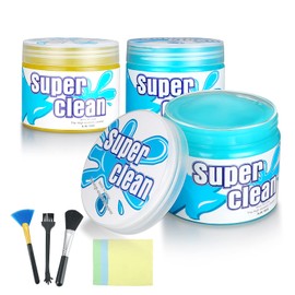 JXWStar-EU 3 Stück Auto Reinigungsgel,Auto Innenraum Reiniger Tastatur Reinigung Universeller Staubreiniger für Auto-Entlüftungsöffnungen, Laptops, Computers, Taschenrechner