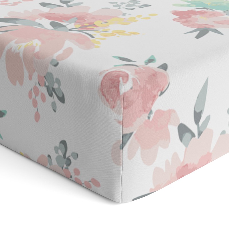 Kushies Baby 100% Breathable Cotton Percale Baby Crib Sheet, Fully