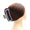 QinGoo Giant Grey Matte Hair Clip Large Beautiful Women's Hair