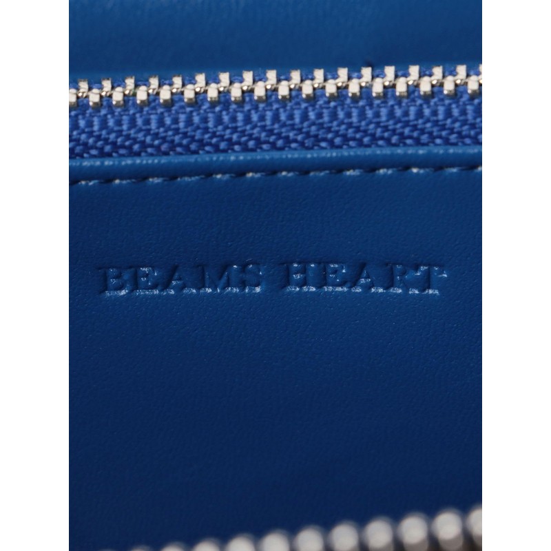 BEAMS HEART Men's Hybrid Long Zip Wallet Pouch, Black, Free