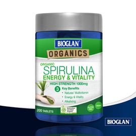 Bioglan BG Organics Spirulina Tablets 200s, 0.26 Kilograms