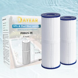 DAYEAR PRB25-IN Hot Tub Filter Replace FC-2375, C-4326, FC-2370, 413-106,303909, M-4326, 817-2500, R173429 5 x 13 Drop in Spa Filter,2 Pack