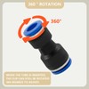 Bwintech 12 Pcs 10mm to 12mm Pneumatic Straight Reducing Push
