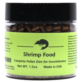 Wpc-Co. Freshwater Shrimp Food | Cherry Shrimp Food | Ghost Shrimp Food | Aquarium Shrimp Food | Shrimp Food Aquarium Freshwater Neocaridina Shrimp Food Pellets | 1.5oz