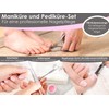 Foot care instruments set 33 pieces including nail clippers, foot