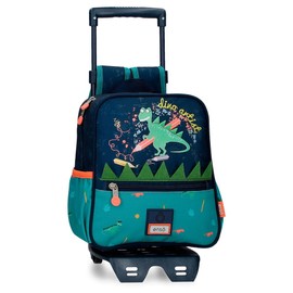 Enso Dino artist Preschool Backpack with Trolley Multicolor 23x25x10 cm Polyester 5.75L
