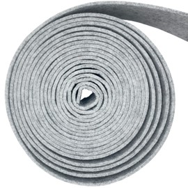 aufodara Felt Roll 5 cm x 500 cm Felt Tape Felt Fabric 3 mm Thick Polyester Felt for DIY Storage Bag Felt Underlay Patchwork Sewing Crafts Decoration (Light Grey)