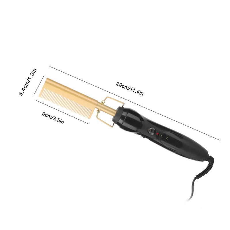 Alloy Electric Hair Straightener Comb Digital Display Hair Styling Tool