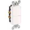 Leviton Decora Combination Switch 20A 120277V Single Pole White Thermoplastic