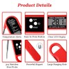 Meat Thermometer with 3-Second Instant Read, Backlit LCD, Calibration &